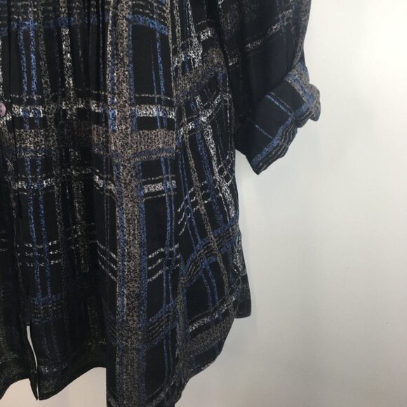 Soft Surroundings Beaded Button Down Long Blouse Tunic Top  Small - Picture 2 of 10